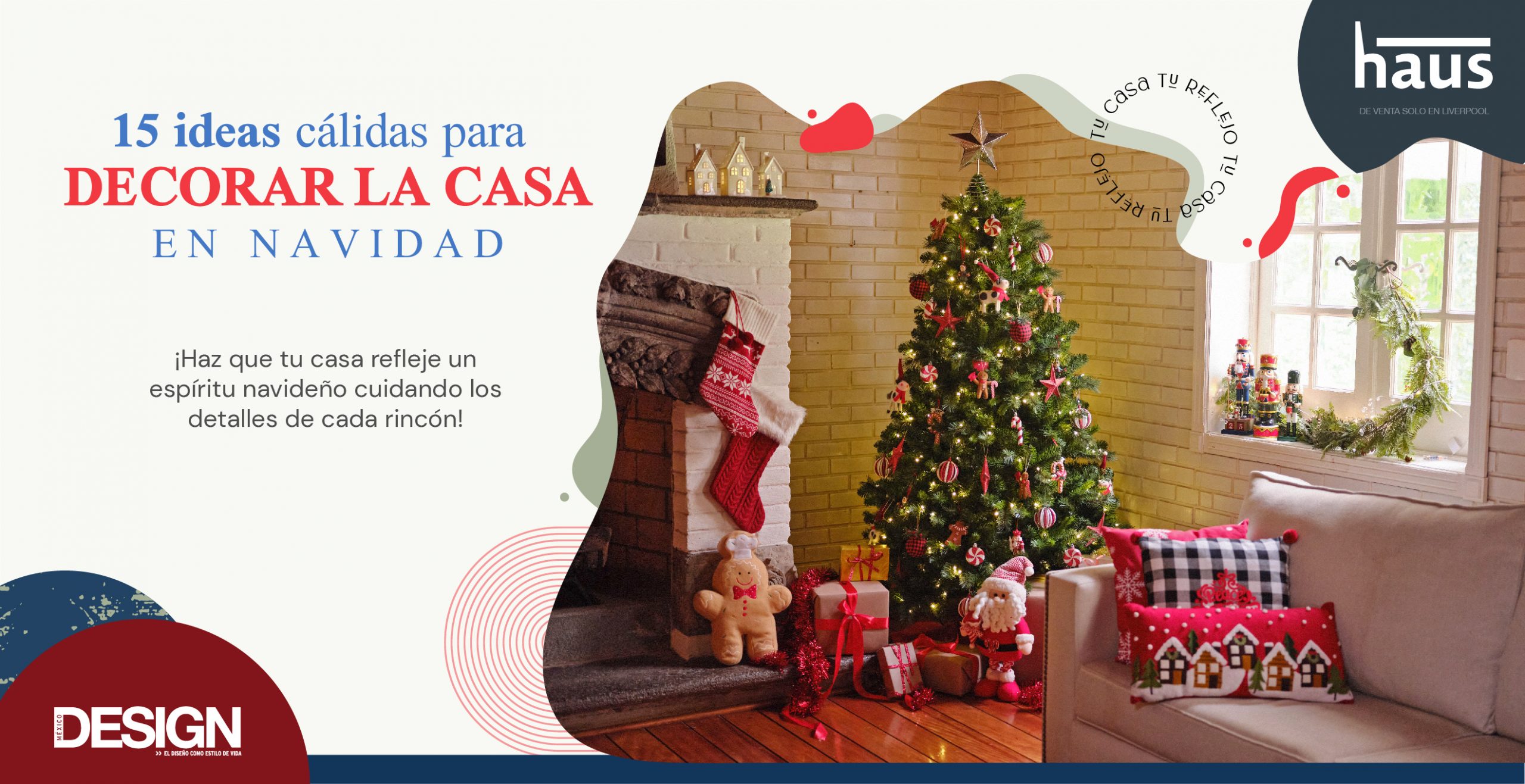 15 ideas cálidas para decorar tu casa en Navidad - México Design